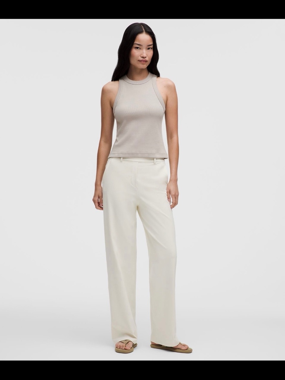 NWT lululemon Daydrift High Rise Straight Leg Trouser - XL Regular Light Ivory